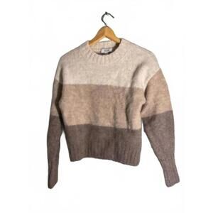 COS Color Block Wool Knit Sweater XS